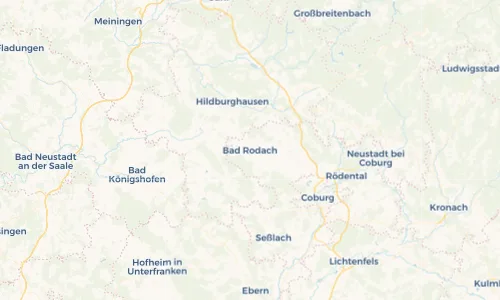Regenradar Vorschaubild - Aktuelle Niederschläge in Bad Rodach und Umgebung