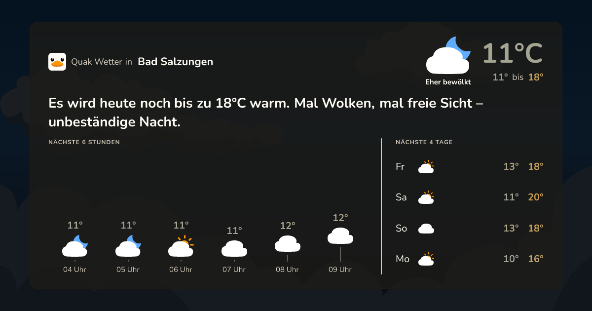 Quak Wetter-Widget Bad Salzungen