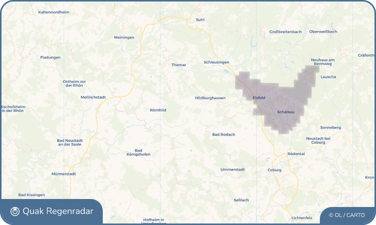 Quak Regenradar-Widget Bedheim