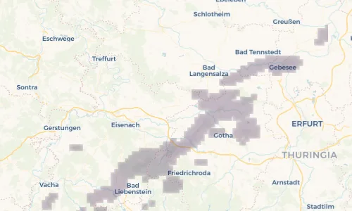 Regenradar Vorschaubild - Aktuelle Niederschläge in Behringen und Umgebung