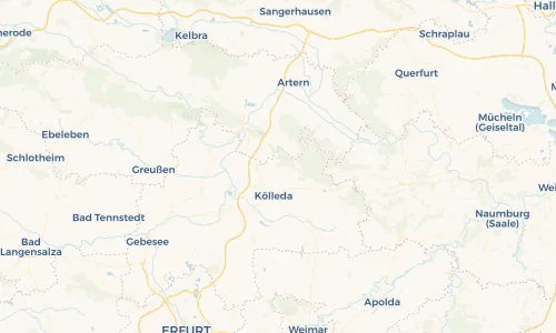 Regenradar Vorschaubild - Aktuelle Niederschläge in Beichlingen und Umgebung