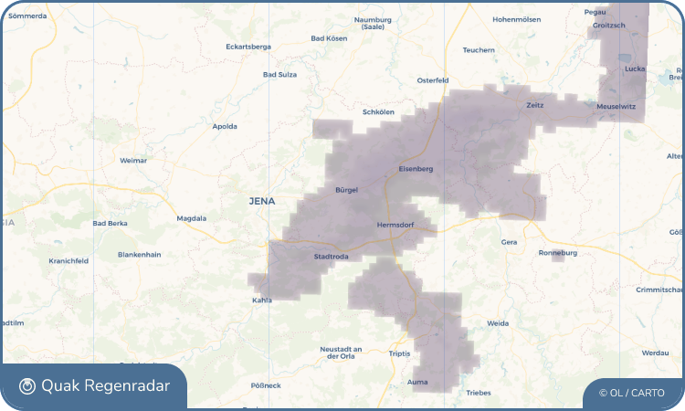 Quak Regenradar-Widget Beulbar