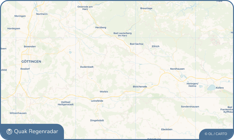 Quak Regenradar-Widget Bischofferode