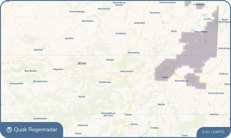 Quak Regenradar-Widget Bobeck