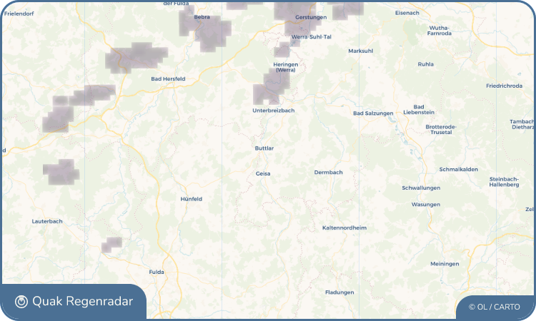 Quak Regenradar-Widget Borsch