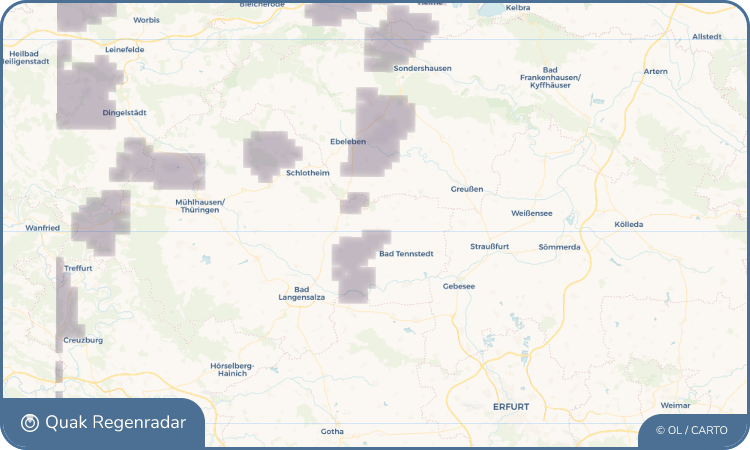 Quak Regenradar-Widget Bruchstedt