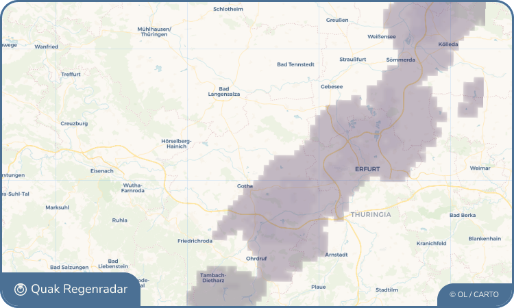 Quak Regenradar-Widget Bufleben