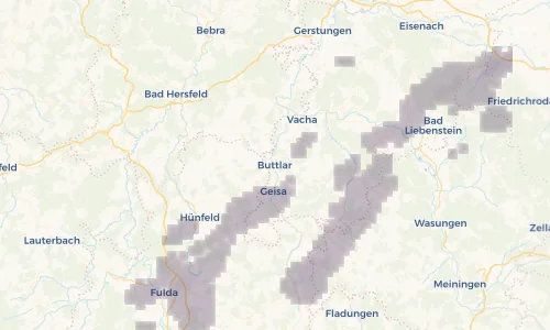 Regenradar Vorschaubild - Aktuelle Niederschläge in Buttlar und Umgebung