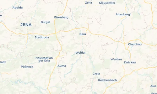 Regenradar Vorschaubild - Aktuelle Niederschläge in Crimla und Umgebung