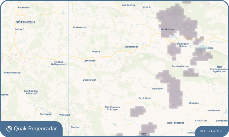 Quak Regenradar-Widget Deuna