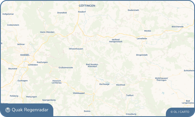 Quak Regenradar-Widget Dietzenrode/Vatterode