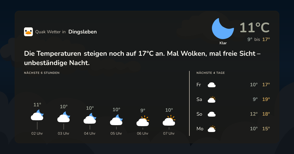 Quak Wetter-Widget Dingsleben