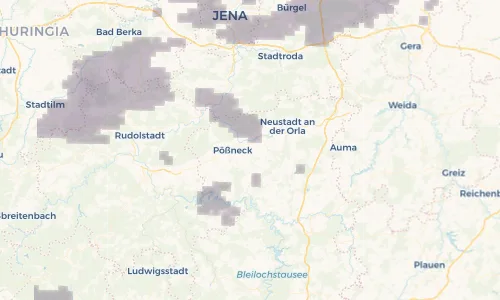 Regenradar Vorschaubild - Aktuelle Niederschläge in Döbritz und Umgebung