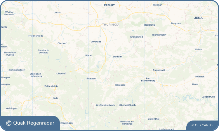 Quak Regenradar-Widget Dörnfeld an der Ilm