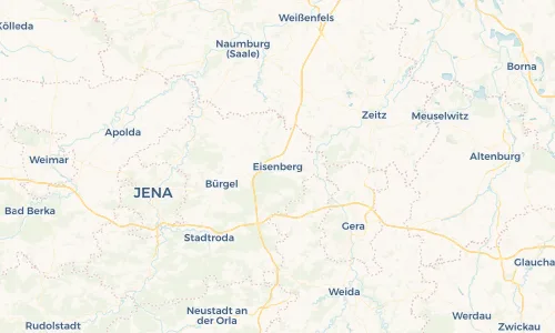 Regenradar Vorschaubild - Aktuelle Niederschläge in Eisenberg und Umgebung