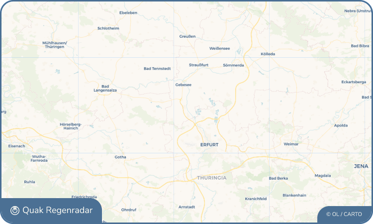 Quak Regenradar-Widget Elxleben an der Gera