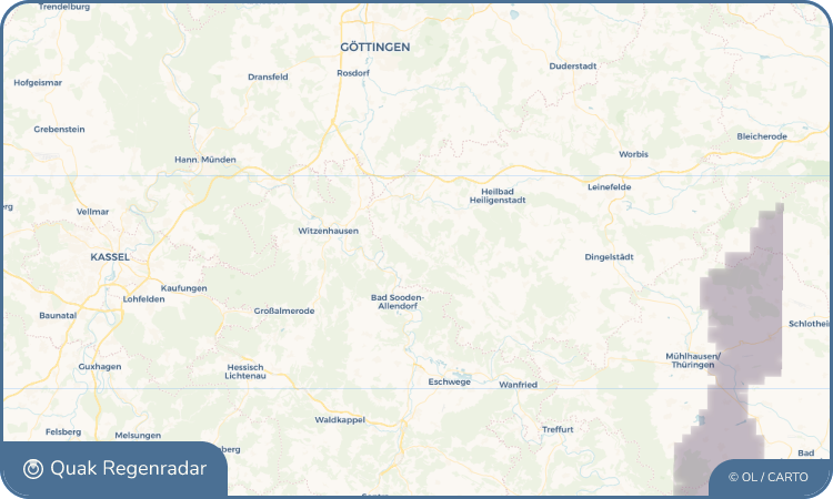 Quak Regenradar-Widget Fretterode