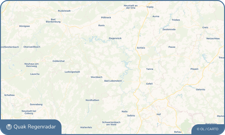 Regenradar-Widget für Friesau