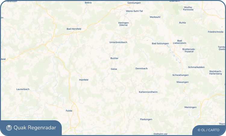 Quak Regenradar-Widget Geisa