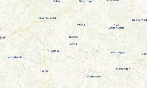 Regenradar Vorschaubild - Aktuelle Niederschläge in Geisa und Umgebung