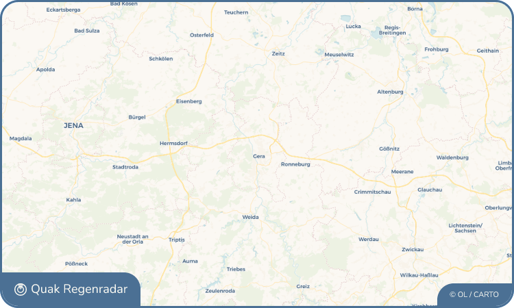 Quak Regenradar-Widget Gera
