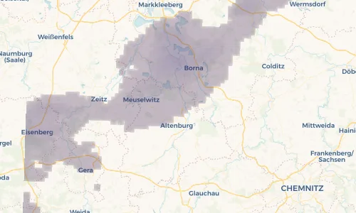 Regenradar Vorschaubild - Aktuelle Niederschläge in Gerstenberg und Umgebung