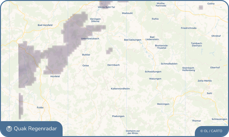 Regenradar-Widget für Glattbach
