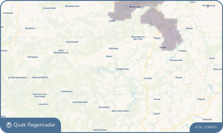 Quak Regenradar-Widget Gössitz