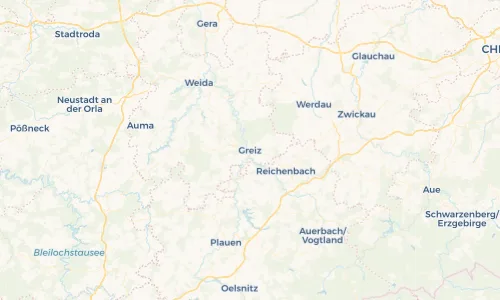 Regenradar Vorschaubild - Aktuelle Niederschläge in Greiz und Umgebung