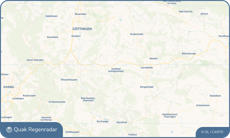 Quak Regenradar-Widget Heilbad Heiligenstadt