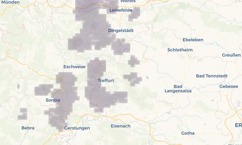 Regenradar Vorschaubild - Aktuelle Niederschläge in Heyerode und Umgebung