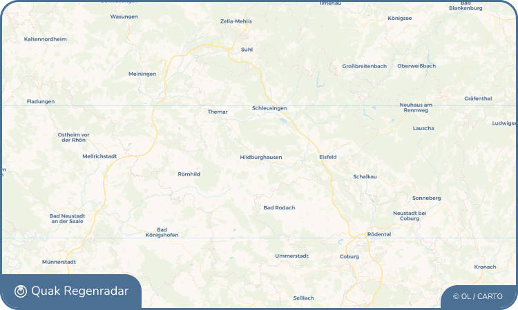 Quak Regenradar-Widget Hildburghausen