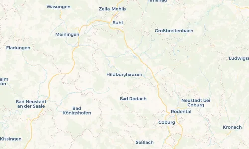 Regenradar Vorschaubild - Aktuelle Niederschläge in Hildburghausen und Umgebung