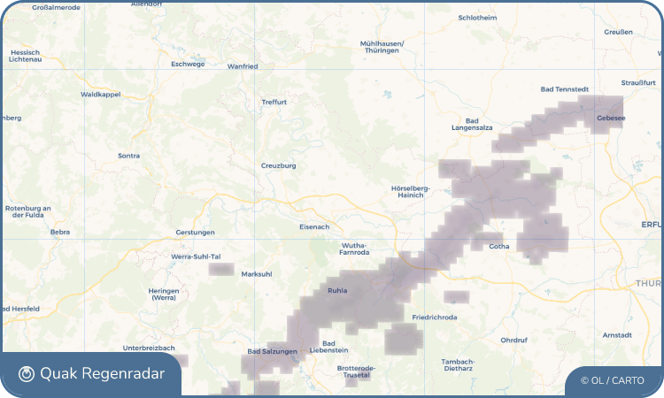 Regenradar-Widget für Hötzelsroda