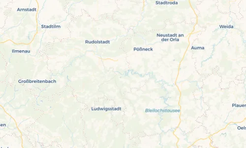 Regenradar Vorschaubild - Aktuelle Niederschläge in Hohenwarte und Umgebung