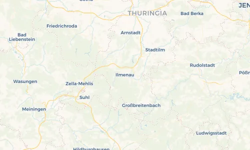 Regenradar Vorschaubild - Aktuelle Niederschläge in Ilmenau und Umgebung