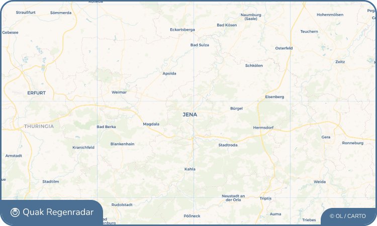 Quak Regenradar-Widget Jena