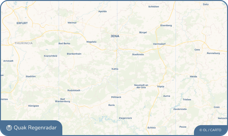 Quak Regenradar-Widget Kahla