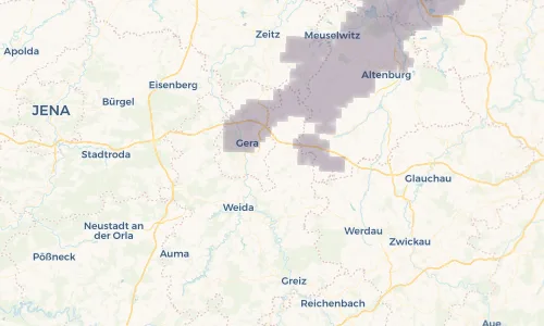 Regenradar Vorschaubild - Aktuelle Niederschläge in Kauern und Umgebung