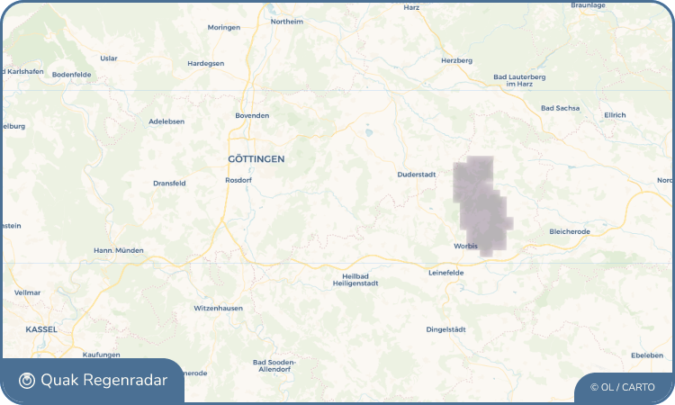 Quak Regenradar-Widget Kerstlingerode