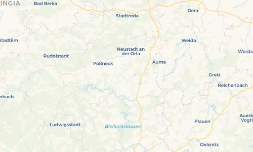 Regenradar Vorschaubild - Aktuelle Niederschläge in Knau und Umgebung