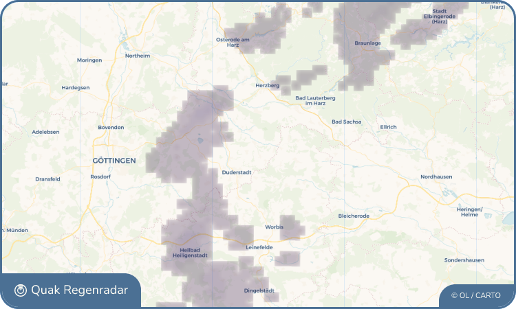 Quak Regenradar-Widget Langenhagen