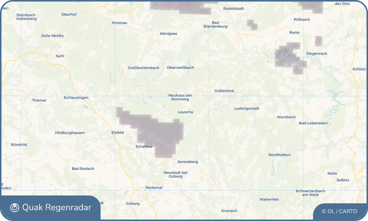 Quak Regenradar-Widget Lauscha