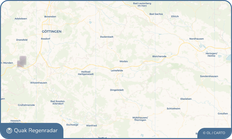 Quak Regenradar-Widget Leinefelde