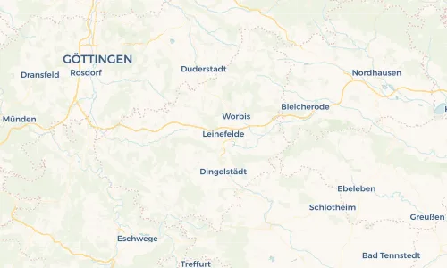 Regenradar Vorschaubild - Aktuelle Niederschläge in Leinefelde und Umgebung