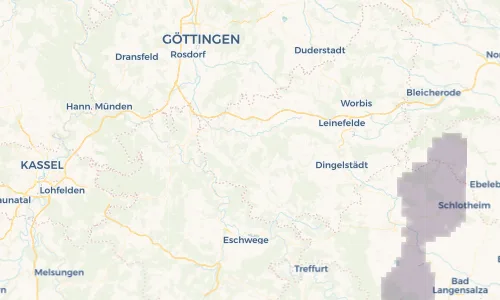 Regenradar Vorschaubild - Aktuelle Niederschläge in Lenterode und Umgebung