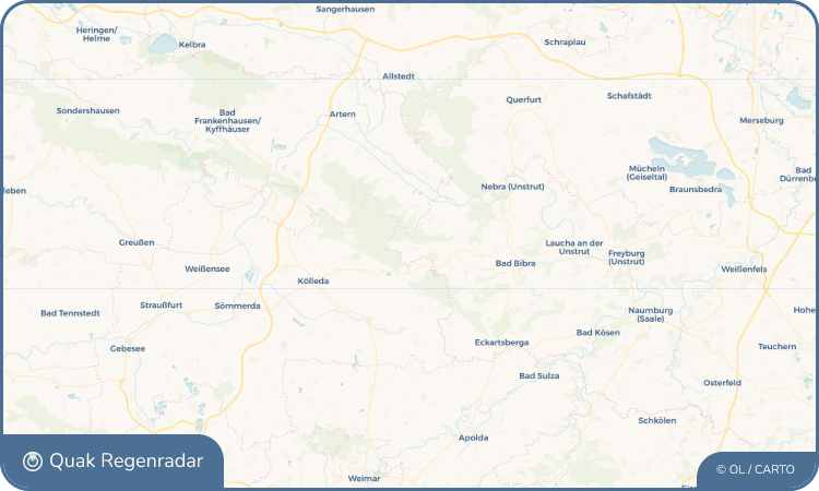 Regenradar-Widget für Lossa