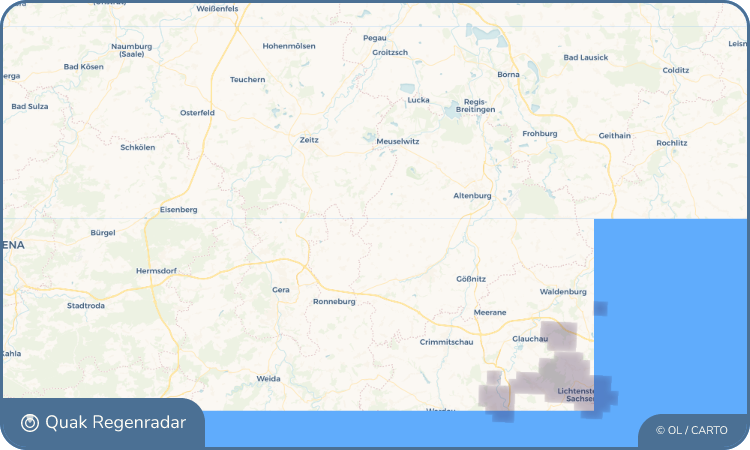 Quak Regenradar-Widget Lumpzig
