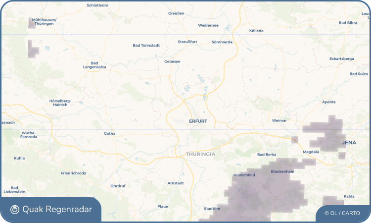 Quak Regenradar-Widget Marbach