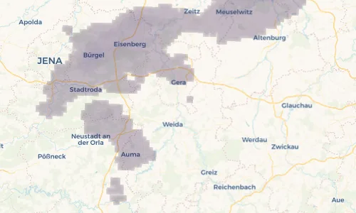 Regenradar Vorschaubild - Aktuelle Niederschläge in Meilitz und Umgebung
